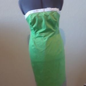 Green Strapless Dress